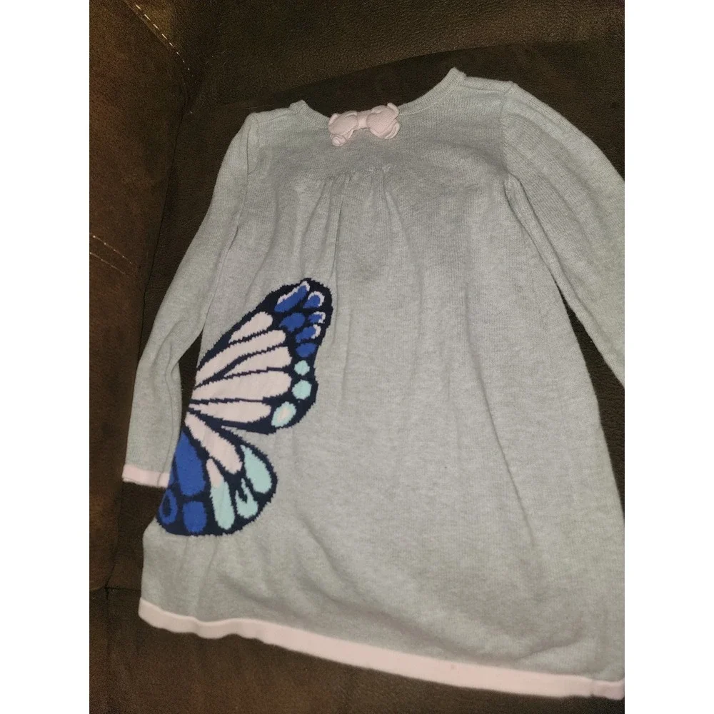Gymboree butterfly‎ garden sweater dress size 5t